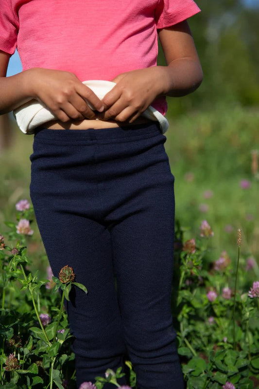 Merino leggings - indigo