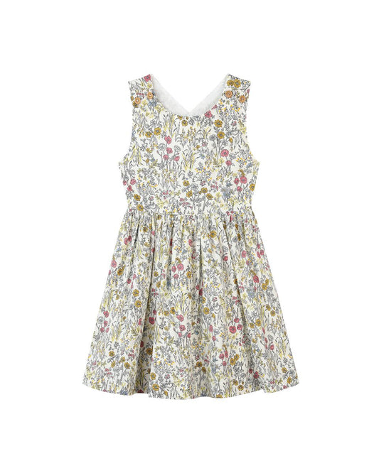 Tilly Dress - Yellow Meadow floral