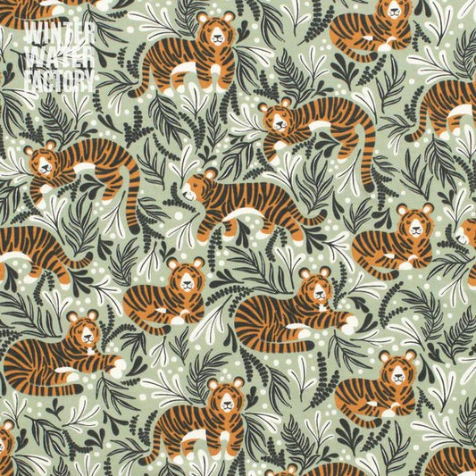dreaming tigers green - hoodie