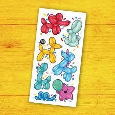 temporary tattoos - balloons