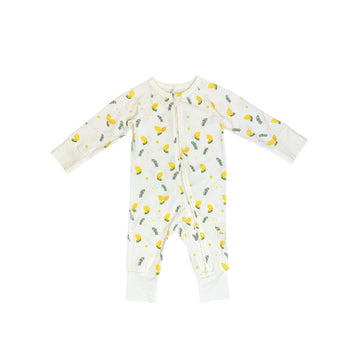 Long sleeve romper - Lemon print