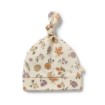 Organic Knot Hat - Maple Glow