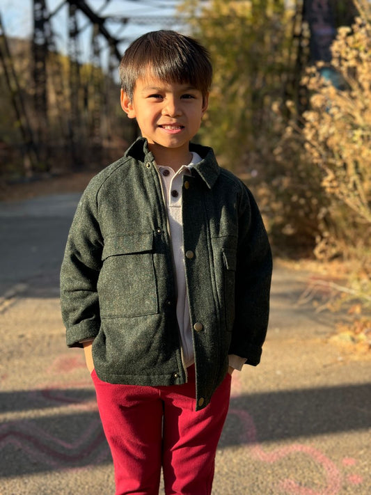 Tweedy Jacket - Forest green