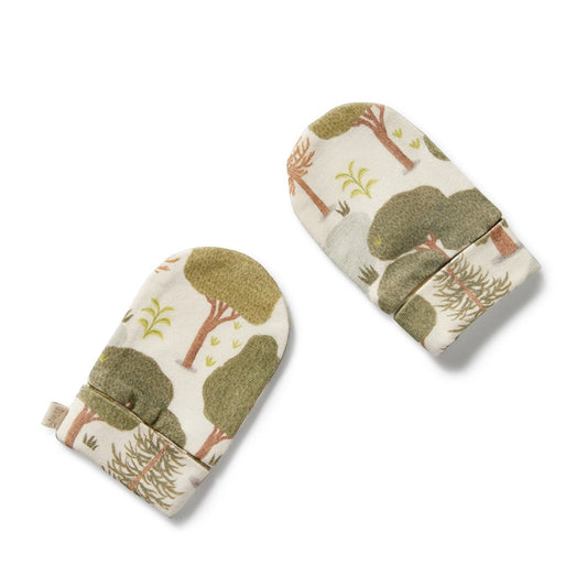 Organic Mittens - Little Trees