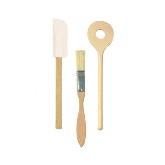 wooden pastry set