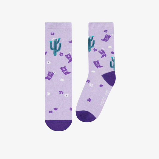 Purple Cactus Socks