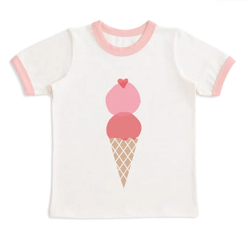Tee shirt - ice cream pink