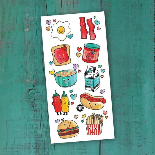 Temporary Tattoos - Foodie Friends