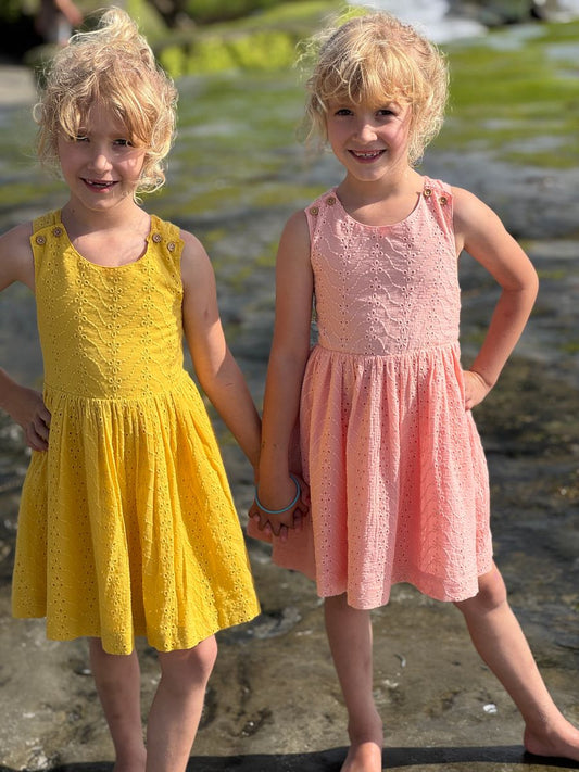 Tilly dress - Yellow Eyelet