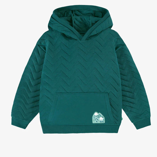 Teal Quilted Sweater