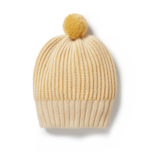 dijon knit ribbed hat
