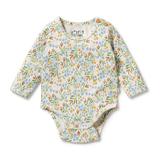 organic bodysuit - tinker floral