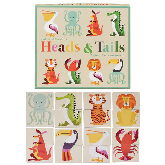 Heads and tails game - Colourful Creatures