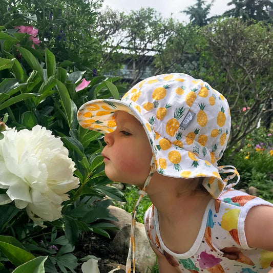 Sun Hat - Yellow pineapple