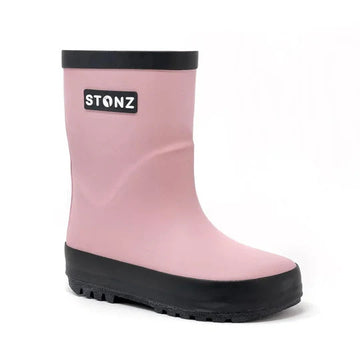 Rain Boots - Haze Pink and Black