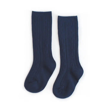 Knee high socks - Navy blue