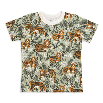 Short Sleeve Tee - Dreaming Tiger Green