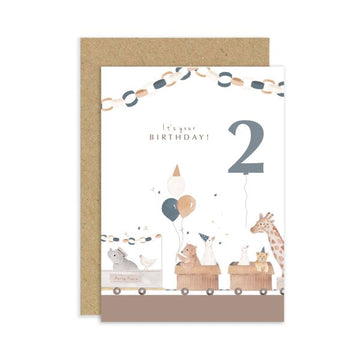 Train and Animals, 2 Happy Birthday