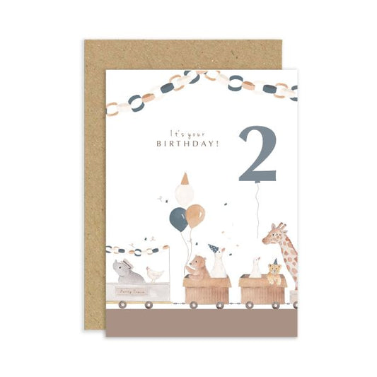 Train and Animals, 2 Happy Birthday