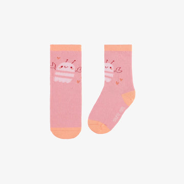 Patterned socks - Pink crayfish