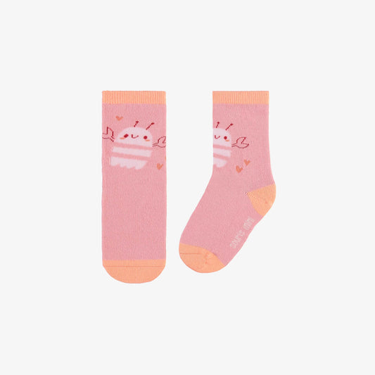 Patterned socks - Pink crayfish