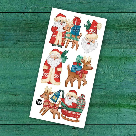 Temporary Tattoos - Nicholas and his Reindeers