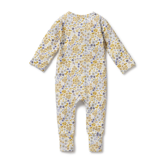 Organic zipsuit - Little meadow