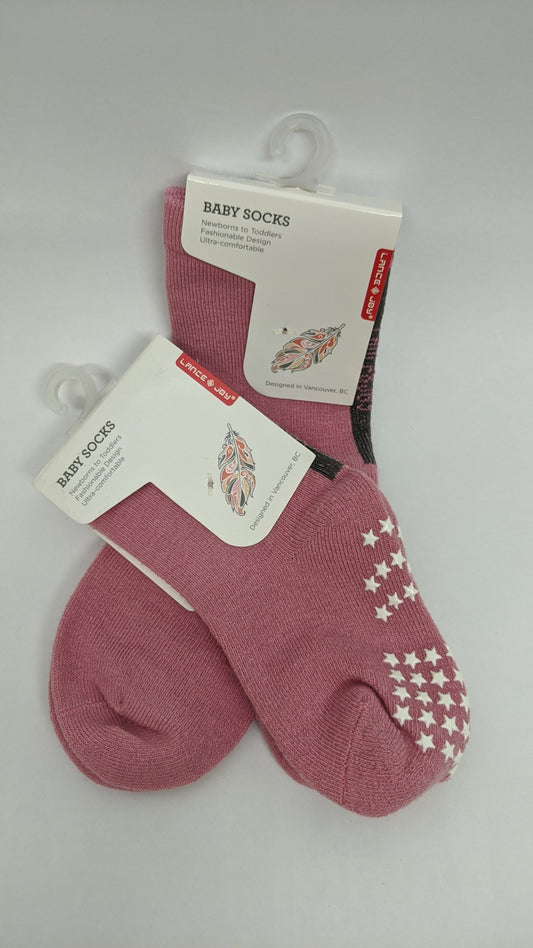 classic socks - petal pink