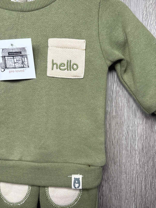 Rabbit + Bear Size 0-3m Outfit