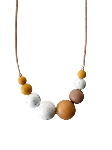 The McKenzie Teething Necklace - Moonstone