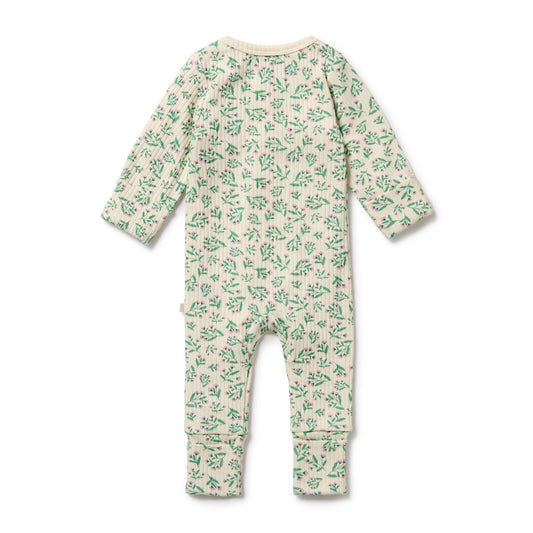 Organic Zipsuit - Periwinkle