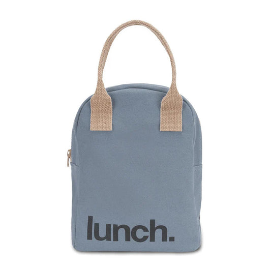 Zipper Lunch Bag - Blue