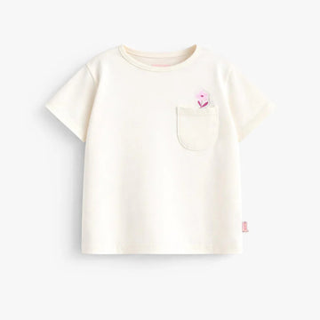 Cream T-shirt with cowgirl
