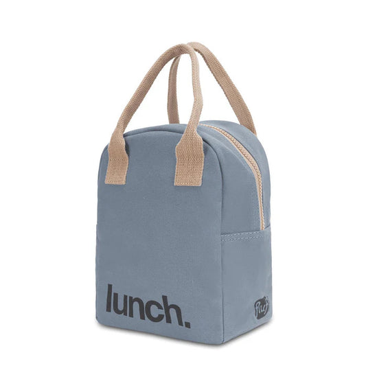 Zipper Lunch Bag - Blue