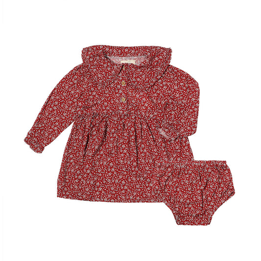 Sylvie Dress - Cranberry floral