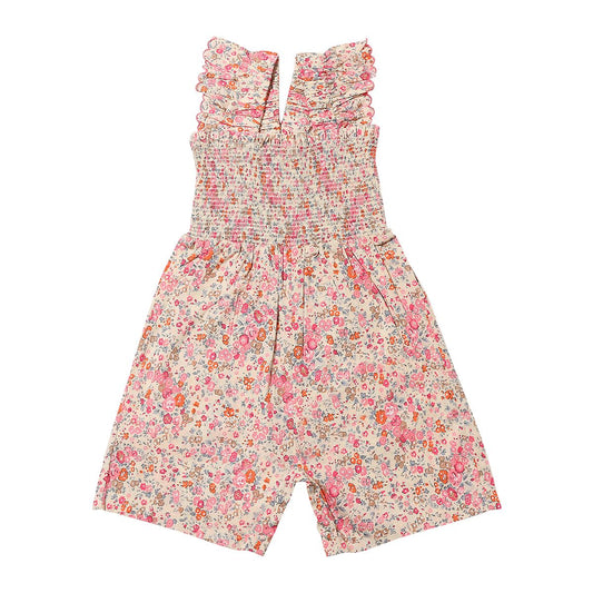 Betty Bubble Romper - Pink Flower
