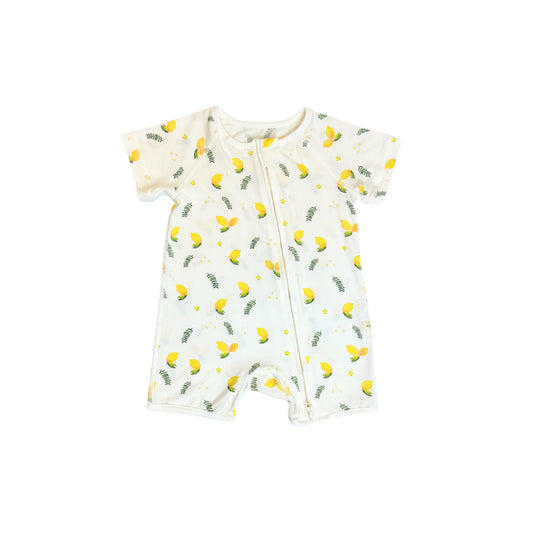Short sleeve romper - Lemon print