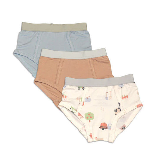Bamboo briefs - Magic Cloud, Toast, Pumpkin farm
