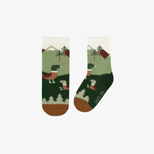 green duck socks