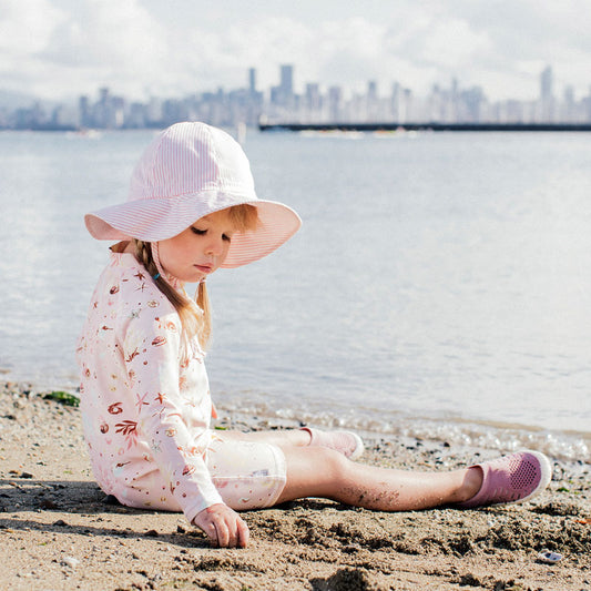 Sun Hat - Pink Stripes