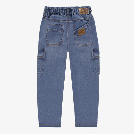 relaxed stretch pocket denim