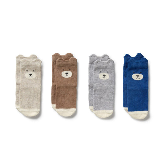 Organic 4 Pack Baby Socks