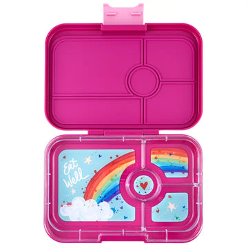 bento box tapas - dark pink  rainbow