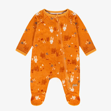 apricot velour fox sleeper