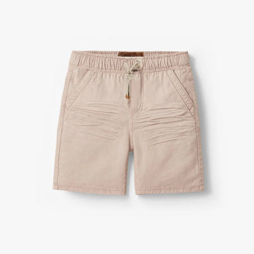 Beige denim shorts