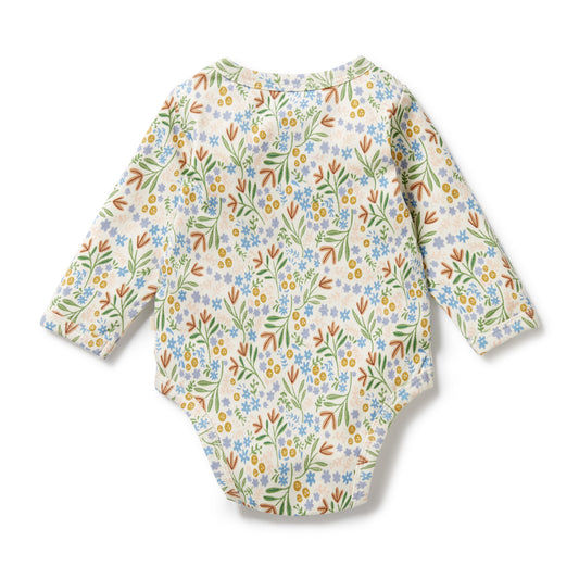 organic bodysuit - tinker floral