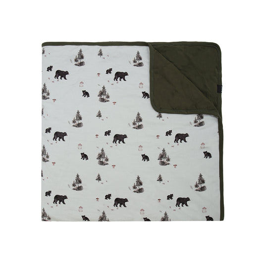 child blanket - black bears