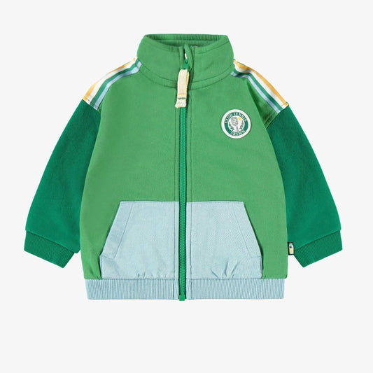 Green and blue jacket