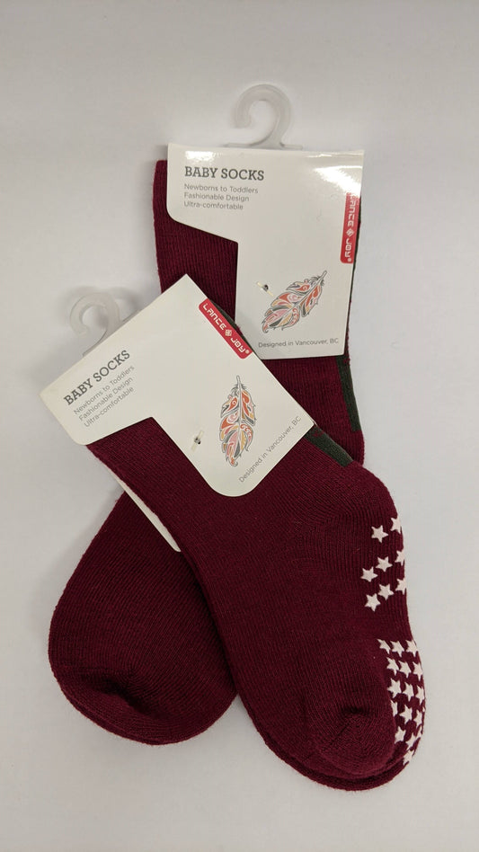 classic socks - cranberry red