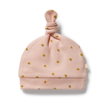 Organic Waffle Knotted Hat - Little Fleur